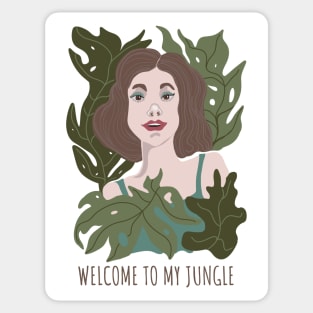 Plant Lover Welcome To My Jungle Sticker